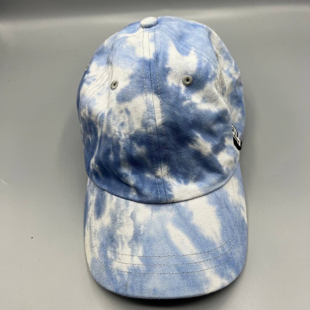Victoria's Secret PINK Hat Women Blue White Cloud Strap Back Cap